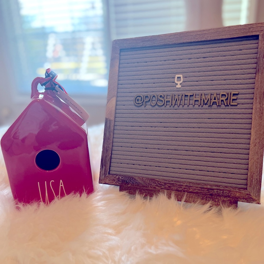 NWT! Rae Dunn USA birdhouse